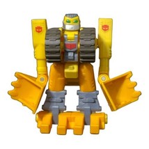 Transformers Go-Bot Strongbot Yellow Bulldozer Figure 2002 Hasbro Playskool - £4.45 GBP