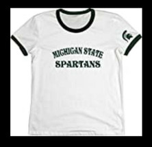 NWT Womens BLUE 84 S/S Michigan State MSU Spartans White/Green T-Shirt Sz Large - £15.26 GBP