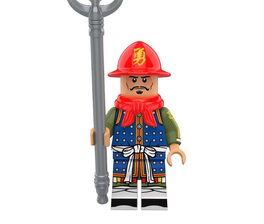 Building Ming Dynasty Soldier With Spear Minifigure Custom - $6.93
