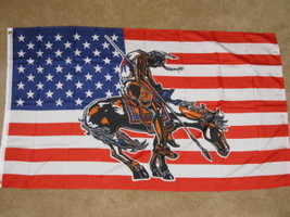 End of the Trail US Flag 3x5 ft USA United States America Indian Native ... - £12.80 GBP