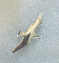 Vintage 925 International Sterling Silver Seagull Bird Brooch Pin Pendant - $26.73