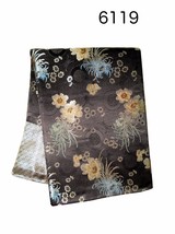 Custom-Made in USA, Art Silk Throw or Bed Scarf, Black (6119) - £26.47 GBP
