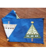 Holiday Rustic Charm ChristmasTree Applique Jingle Bells Table Scarf Runner - €46,97 EUR