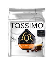 TASSIMO L&#39;or DELIZIOSO Coffee Pods Intensity Level 5 -16 pods-FREE SHIPPING - £13.15 GBP