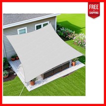 Durable 8&#39;x10&#39; Light Grey Shade Sail - 95% UV Protection for Gardens &amp; P... - $51.40