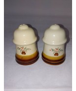 Ceramic Jar Salt And Pepper Shakers with flower pot &amp; flowers design bro... - £3.16 GBP