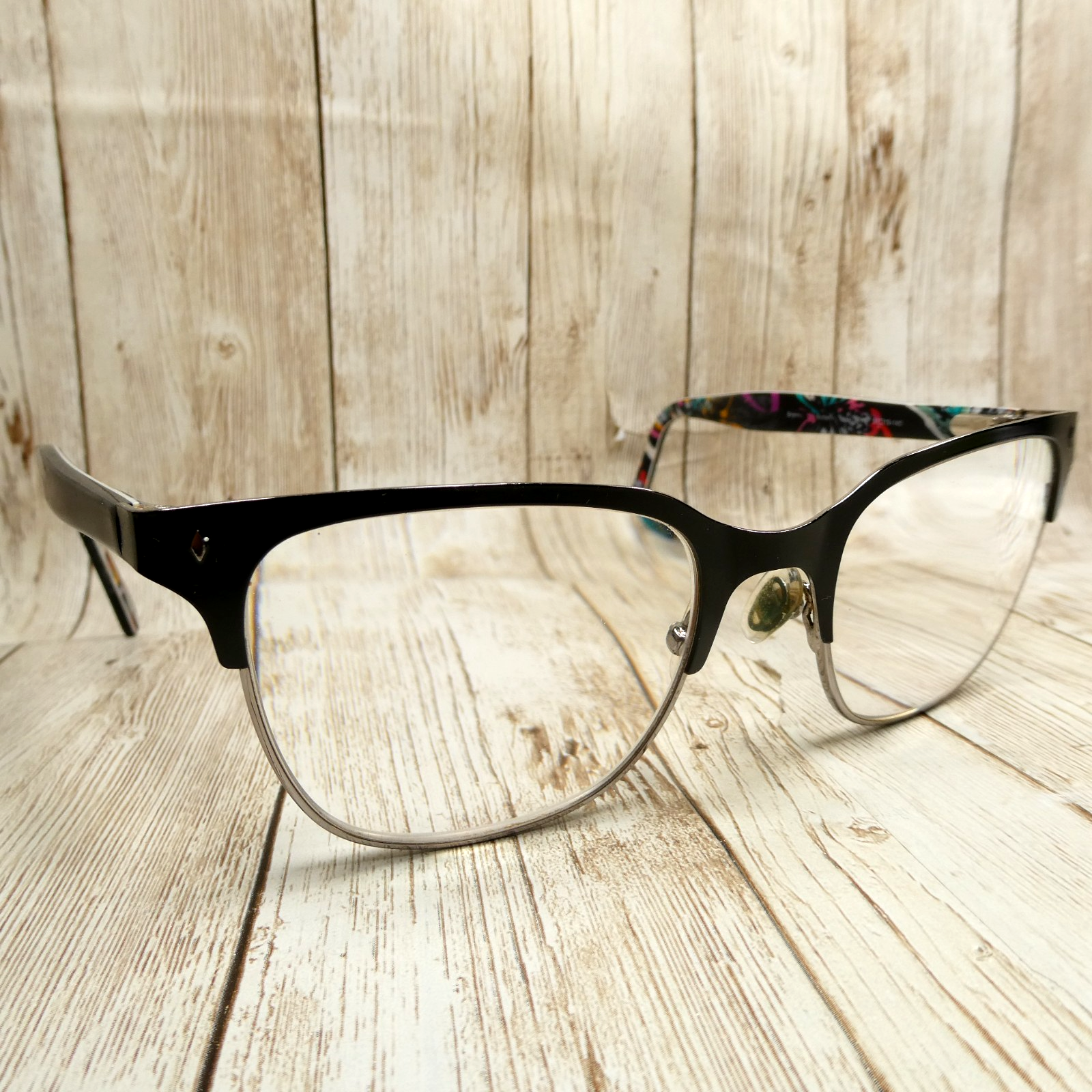 Vera Bradley Brynn Black Eyeglasses FRAMES w/Case - Butterfly Flutter 51-19-140 Item image 4