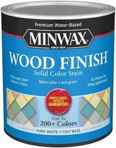 Solid Color Stain, Water-Based, Pure White 1-QT - Minwax ® Wood Finish 1... - $19.79