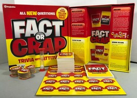 Fact Or Crap Trivia With Attitude Board Game 2009 Complete  - £7.97 GBP