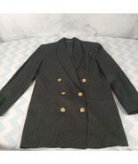 Tahari By Elie Tahari Women’s Double Breasted Blazer/Jacket Black Sz 4 XS - $1,055.83 MXN