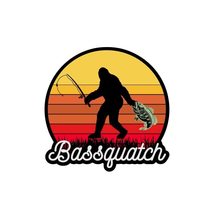 Bigfoot Fishing bass pro 4.3x4.3 Sticker UV &amp; Water Resistant Vinyl Deca... - $109.41 MXN