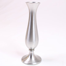 Leonard Pewter Vase Made In Singapore 6.25” Inches In Size Silver In Color - £3.09 GBP