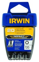 IRWIN 1899945 Impact Performance Series Screwdriver Insert Bit, T20 Torx, 1-Inch - $21.77