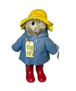 Vintage Paddington Bear Eden Toys Plush 21" w/ Tags Hat Blue Coat Red Bo... - $122.50