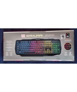 Samurai LED Gaming Keyboard, RGB Backlit, Responsive Keys, Anti-Ghosting - $32.73
