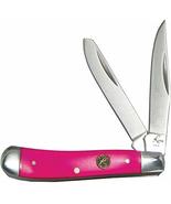 Roper Knives Pink Sky Peanut Knife - 2 Blades - 1065 Carbon Steel - Pock... - $21.99