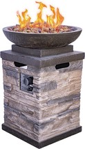 Bond Manufacturing 63172 Newcastle Propane Firebowl Column, Natural Stone - £358.69 GBP