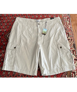 OCEAN COAST BIG &amp; TALL MENS SIZE 44 STRETCH CARGO dry cement khaki short... - $24.72