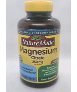 Nature Made 250mg MAGNESIUM CITRATE  value size 120 Softgels 07/2025 - $24.49 CAD