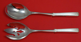 Craftsman by Towle Sterling Silver Salad Serving Set Pierced 10 1/2" Custom - £103.96 GBP