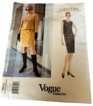 Vogue Sewing Pattern 1824 Calvin Klein Top and Skirt Set Career Easy Cut 14 12 - £10.22 GBP