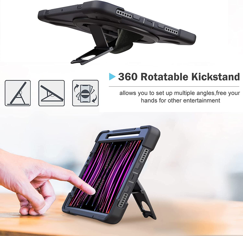 for Ipad Pro 12.9 Inch Case 2022 2021 2020 2018, Rugged Heavy Duty Shoc Item image 5