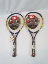 New Lot of 2 Wilson US Open Light Weight Titanium 25" Tennis Racquet - £30.55 GBP