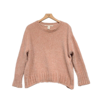 Max Studio Sweater Womens Large Pink Chenille Knit Crewneck Pullover Normcore  - £11.65 GBP