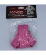 WineYoke Wine Lanyard Hands Free Wine Glass Holder Pink - £3.94 GBP