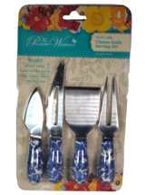 NEW!! The Pioneer Woman Heritage Floral 4 Piece Cheese Knives Set - £10.80 GBP
