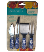 NEW!! The Pioneer Woman Heritage Floral 4 Piece Cheese Knives Set - £10.87 GBP