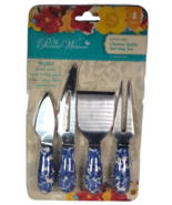 NEW!! The Pioneer Woman Heritage Floral 4 Piece Cheese Knives Set - $13.82