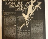 1980s Bruce Springsteen Vintage 1 Page Article Casing The Promised Land Ar1 - $5.93