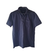 Banana Republic Wicking Pique Dark Gray Pocketed Polo - $9.75