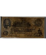 VTG 1863 State of Louisiana Shreveport $100 Note {REPRODUCTION} - $14.95