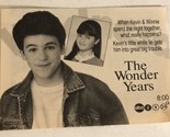 The Wonder Years Tv Guide Print Ad Fred Savage Danica McKellar TPA14 - $5.93