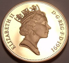 Rare Gem Cameo Proof Great Britain 1991 Penny~Only 10,000 Minted~Awesome... - $10.56