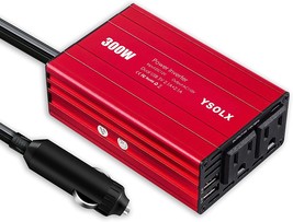 Power Inverter, 300W Car Plug Adapter Outlet, Dc 12V To 110V, And Other Devices - £36.48 GBP