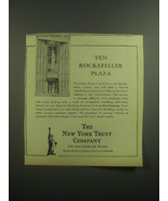 1945 The New York Trust Company Ad - Ten Rockefeller Plaza - £14.55 GBP