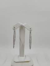 Cubic Zirconia Sterling Silver Inner Outer Hoop Earrings - £62.24 GBP