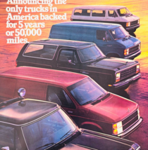 1984 Dodge Pickup Trucks &amp; Vans Advertisement Vintage Automobilia DWU17F - $456.77 MXN
