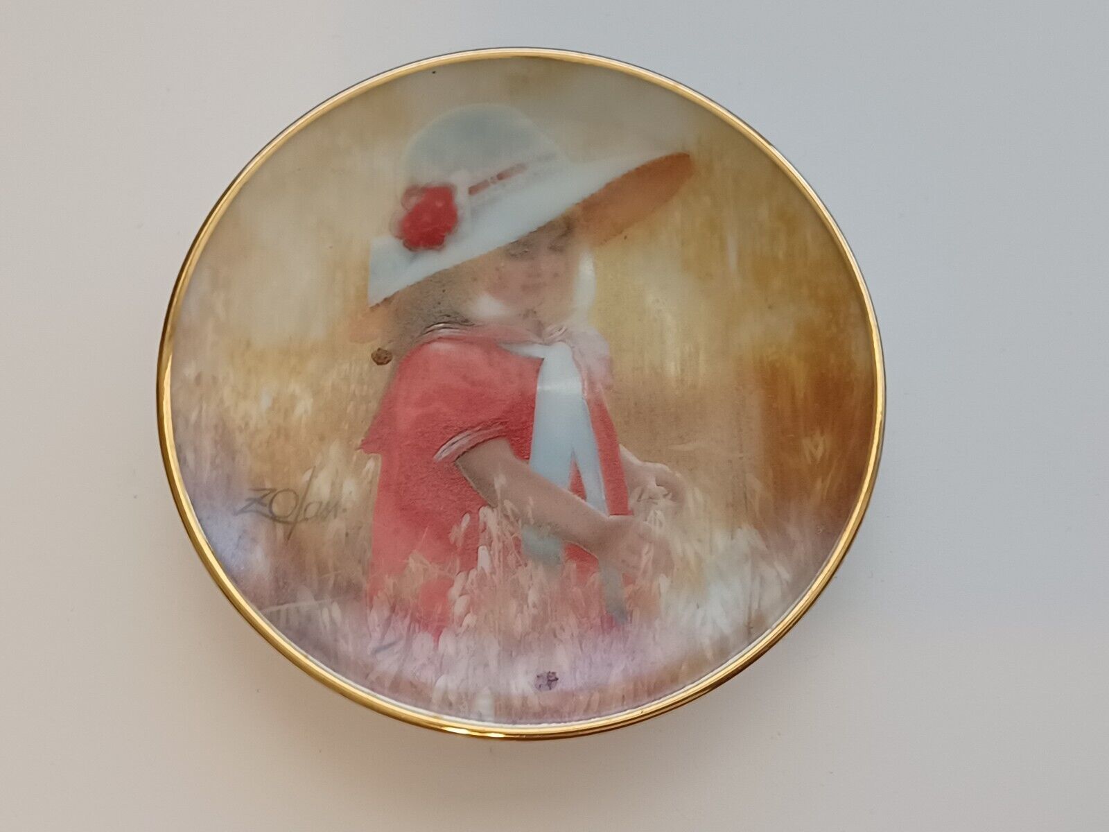 Jessica&#39;s Field Collector Plate with Box - Mother&#39;s Day 1993 - Donald Zolan - $1.98