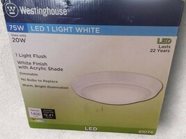 Ceiling Fixture LED Light 20W 2-1/4&#39;&#39;H x 11&#39;&#39;D Dimmable White Westinghou... - $24.74