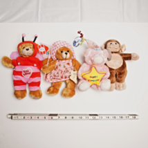 Plushland March of Dimes Plush Toys Lot of 4 Holliday Animal Themed New W Tags - £11.97 GBP