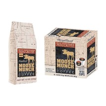 Moose Munch Milk Chocolate Peanut Butter Bundle, 18 count box &amp; 12oz bag - £18.67 GBP