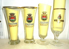 4 Veltins Meschede Vintage German Beer Glasses - £11.95 GBP