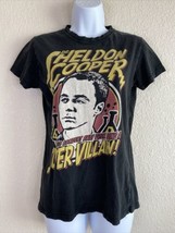 Unbranded Womens Size S Black &quot;Sheldon Cooper&quot; Graphic T-Shirt Short Sleeve  - £5.75 GBP