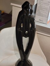 Haeger Pottery 80s Lovers Rendezvous ￼MCM Art Deco 20” Statue in black - £48.58 GBP