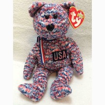 USA Bear Ty Beanie Baby Independence Day 2000 MWMT Retired Collectible - $8.95
