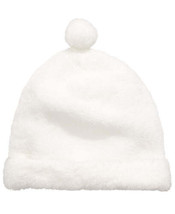 First Impressions Junior Boys Faux Sherpa Pom Pom Hat 0-6 Months Angel W... - $13.86